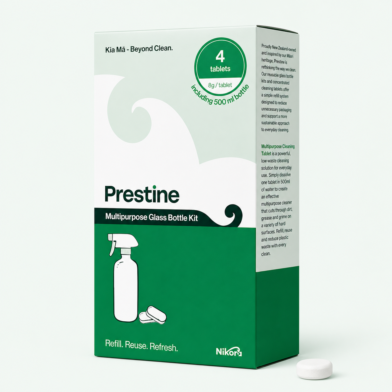 Prestine Multipurpose Glass Bottle Kit packaging