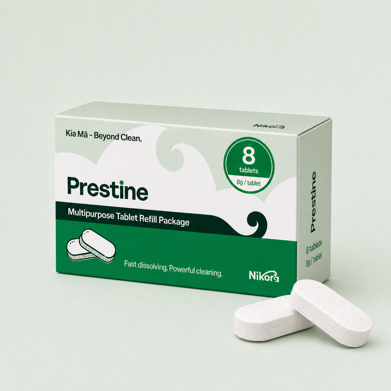 Prestine Multipurpose Tablet Refill Pack packaging